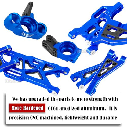 Rc Upgrades Part for 1/8 Typhon 6s BLX,1/7 Felony Infraction 6S BLX Limitless,Front Rear A-Arms,Steering Blocks,Caster Block,Aluminum A-Arms,Caster Block,Steering Blocks,Wheel Hex,Nave Blue - color: Navy Blue - (Rc Parts)