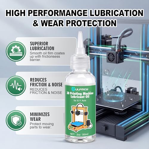 60ml 3D Printer Lubricating Oil Compatible with Bambu lab | Bearing Lubricant for X-Y Axis, 3D Printer Lube Compatible with Bambu lab X1C/A1/A1 mini/P1S/P1P Accessories