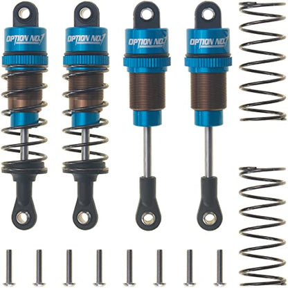 RC Aluminum Front & Rear Oil Filled Shocks Absorbers for Tamiya CC-01 Wrangler SCX10 D90 HSP HPI 1/10 RC Crawler Car Upgrades