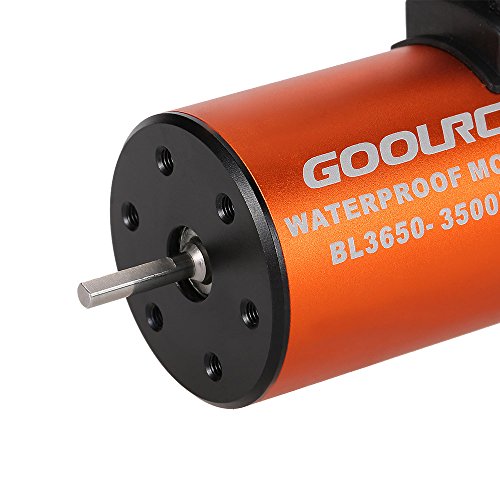 GoolRC 3650 3500KV Waterproof Brushless Motor for 1/10 RC Car HSP 94123 HuanQi 727 FS Racing 53625/53632