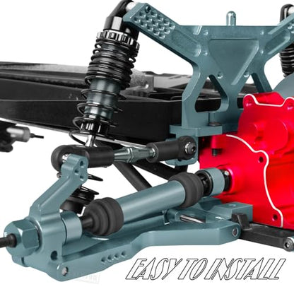 Rear Drive Shaft CVD & Front Axles Upgrades Part for 1/10 Slash 2WD/Slash VXL 2WD,Stainless Steel #45 Driveshaft with Hex,Titanium - color: Titanium - Parts