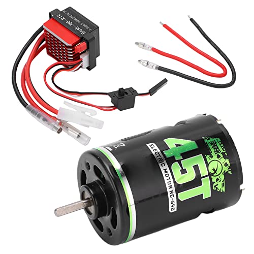 VGEBY RC Brushed Motor ESC, High Performance 360A Speed Controller 1/10 Scale Electronic Speed Control for RC Car Racing Enthusiasts Off-Road Vehicles Hobbyists