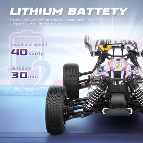 1/14 Scale Fast RC Cars, 4WD Off-Road Remote Control Trucks 40KM/H Speed for Adults and Kids Boys, All Terrain Truck Toys Gifts - style: 144016