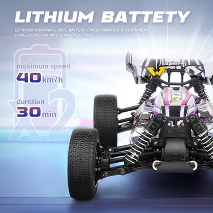 1/14 Scale Fast RC Cars, 4WD Off-Road Remote Control Trucks 40KM/H Speed for Adults and Kids Boys, All Terrain Truck Toys Gifts - style: 144016