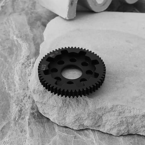 ECSiNG 1Pc 32P 0.8 Mod 57T Carbon Steel Spur Gear Compatible with Arrma 1/10 Granite 3S Compatible with Senton 3S Compatible with Big Rock 3S RC Car