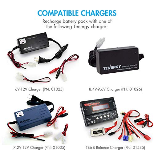 Tenergy 9.6V NiMH 1600mAh Rechargeable Butterfly Battery Pack with Mini Tamiya Connector for AEG - size: Battery Pack