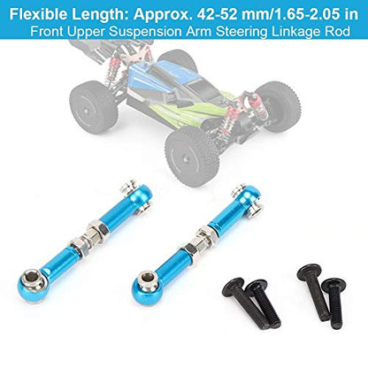 Life Pack of 2pcs RC Steering Linkage Rod Front Upper Suspension Arm Link Rod Compatible with WLtoys 1/14 144001 RC Car