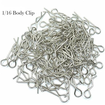 RC Crawlers Components For HSP For HPI 1/8 1/10 1/16 Replacement RC Body Shell Clip Pins Model Remote Control Car Spare Parts RC Model Car Toy Accessories 100PCS(1/16) - size: 1/16