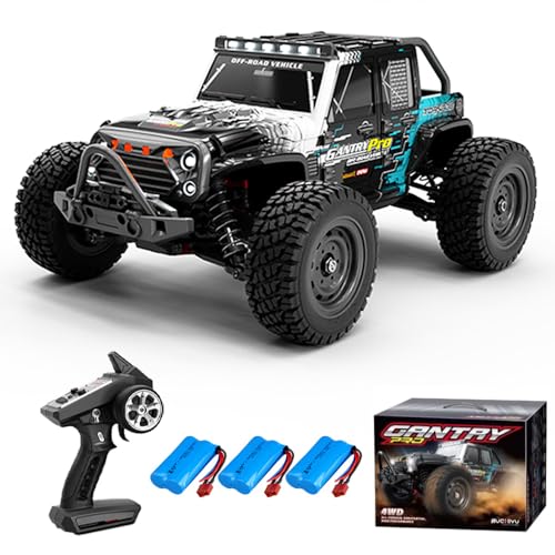 Fast RC Cars for Adults Max 45mph, 1/16 Remote Control Car, Brushless Motor Electric Off Road RC Truck, 4WD High Speed Drift RC Car with 3 Lipo Batteries