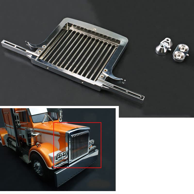 Metal US in Stock Front Net Bumper Compatible with DIY Lesu Rc 1/14 Tractor Truck Car