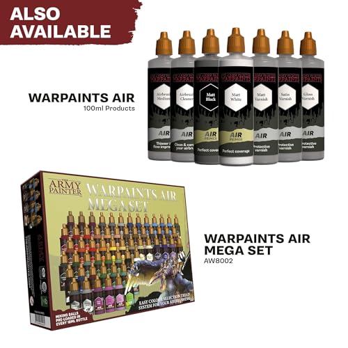 The Army Painter, Air Triads White, 6 x 18 ml | Pre-thinned Acrylic spray gun paints - Paint sprayer paint for D&D & Warhammer Miniatures - color: White