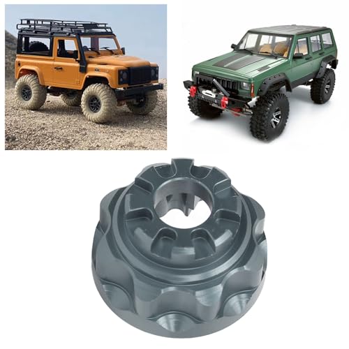 VGEBY Aluminum Alloy RC Car Differential Case Upgrade Parts Accessories Universal Fit Front Rear with High Hardness Metal Design, 1/10 RC Car (Gray), VGEBYpvo7xdg8q5-13
