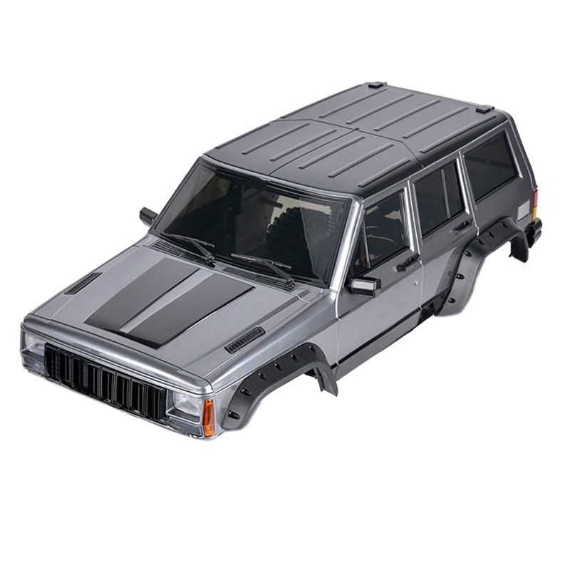 RC Car Hard Body Shell Kit,313mm Wheelbase Cherokee Body Car Shell for 1/10 RC Crawler Axial SCX10 & SCX10 II 90046 90047 TRX4 Kit (Grey) - color: Grey