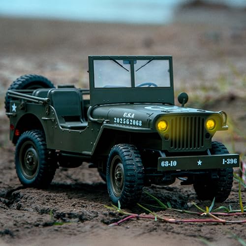 Remote Control Car, 2.4Ghz 4WD Off Road RC Jeep Rock Crawler Vehicle with Linked Lights, 1:10 Scales All Terrain Remote Control Trucks RTR Hobby RC Car for Teen Adults - size: 3 Battery