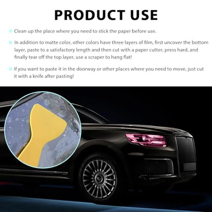 Car Headlight Tint Film, 12×48 Inch Vinyl Vehicle Tail Light Wrap Film Roll with Squeegee & Cutter, Waterproof Vinyl Tinted Sticker for Headlights Fog Lights Tail Lights (Pink) - color: Pink