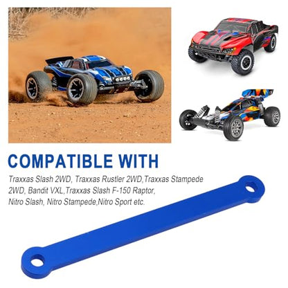 Hobbypark Aluminum Tie Bar and Suspension Hinge Pins for 2WD Traxxas Rustler VXL Slash Stampede Bandit Nitro Sport,Replacement of 2532 2640 (Navy Blue) - color: Navy Blue