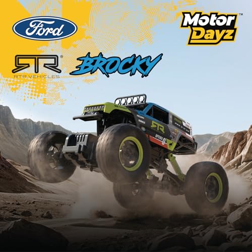 Vaughn Gittin Ford Bronco RC Truck – 1:15 Scale 4WD Remote Control Car, Officially Licensed Bronco “Brocky,” 2.4GHz Full-Function Control, USB Rechargeable, Ready to Run
