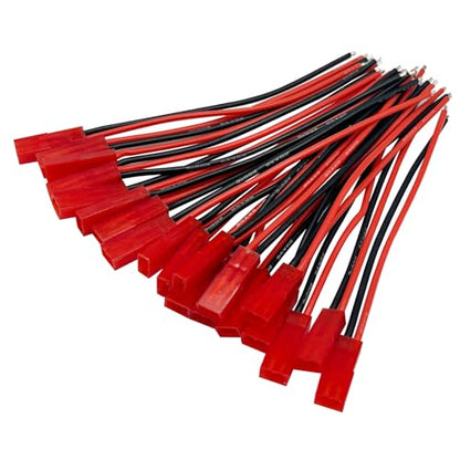 20Pairs 100mm 20AWG Male Female Connector JST Plug Cable for RC BEC Battery Helicopter DIY FPV Drone Quadcopter