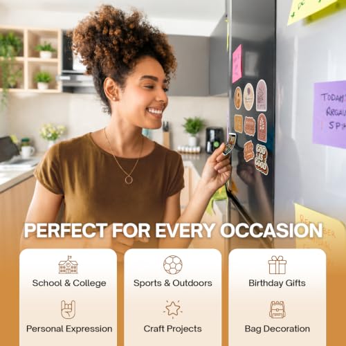 Premium 200 Pcs Christian Stickers, Faith-Based Waterproof Vinyl | 200 Unique Designs Bible Verse & Faith-Based Sticker for Laptops, Journals, Tumblers, Scrapbooks Church Gifts, Teens & Adults - color: Christian Stickers, size: 200 Pcs