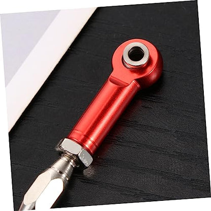 Alasum 6pcs Adjustable Aluminum Rod Linkage Steering Rods for Rc Redcat Hsp Racing Hpi Truck Buggy Upgrade Parts Red Easy to Install