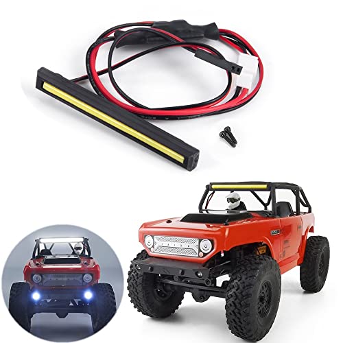 LED Light Bar RC Roof Rack Lamp White Color for 1/24th AXIAL SCX24 Deadbolt AXI90081 RC Truck Car Upgrades