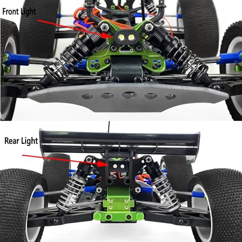 1/14th RC Car LED Light Kits Headlights Taillights Lamp Upgrades for LOSI Mini 8IGHT 4WD Buggy Brushless Car Parts
