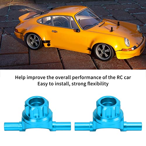 RC Car Steering Cup, Durable Aluminum Alloy Front Knuckle Arm for 1/10 Scale RC Vehicles, Blue for Hobbyists and Racing Enthusiasts
