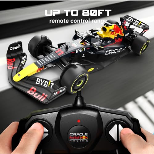Voltz Toys Authentic Licensed 1:18 F1 RedBull Rb18 Car Remote Control Car - F1 Collection RC car Series for Kids and Adults - 2.4GHz RC Car for Gift (1:18 RedBull Rb18(NO.11)) - color: 1:18 Redbull Rb18(no.11)