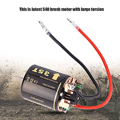 540 RC Brushless Motor, 35T 45T 55T Universal RC Model Car 540 Brushless Motor for Big Trucks Climbing Car Model Motor Replacement Accessory (35T)