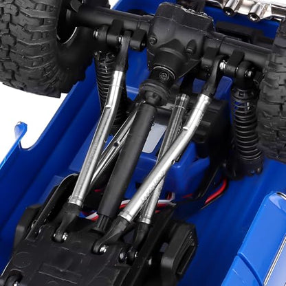 High Clearance Links Extended Stainless Steel Chassis Linkage Set for 1/18 Traxxas TRX4M K10 RC Crawler Car Upgrade Parts(8PCS)