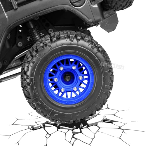 12mm/14mm/17mm Hex RC Truck Tires for Slash 2WD 4×4,Arrm a Senton,Axia1,Rc 4wd,Red cat,RC Short Course Truck Wheels and Tires,Navy Blue - color: Navy Blue - (12mm/14mm/17mm Hex)