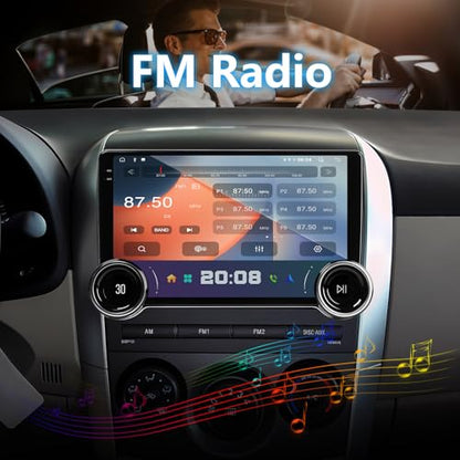 Binize 10.1 Inch Android 13 Single Din Car Stereo Radio | Touchscreen Head Unit ,GPS Navigation Receiver,Wireless Carplay/Andriod Auto Bluetooth,FM,Mirror Link,Backup Camera
