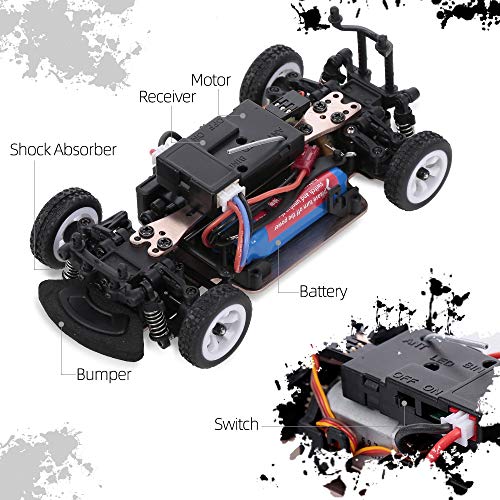 GoolRC WLtoys K989 RC Cars, 1:28 Scale 2.4GHz Remote Control Car, 4WD 30KM/H High Speed Racing Car, RC Drift Cars for Adults