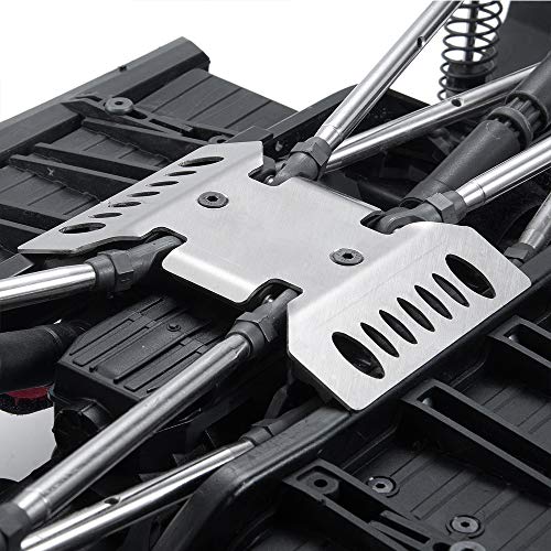 Stainless Steel Center Skid Plate Chassis Guard for AXIAL SCX10-iii | 1/10th RC Crawler Car Protection Plate Upgrade Parts