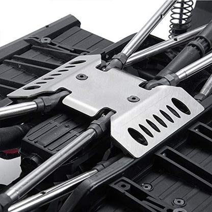 Stainless Steel Center Skid Plate Chassis Guard for AXIAL SCX10-iii | 1/10th RC Crawler Car Protection Plate Upgrade Parts