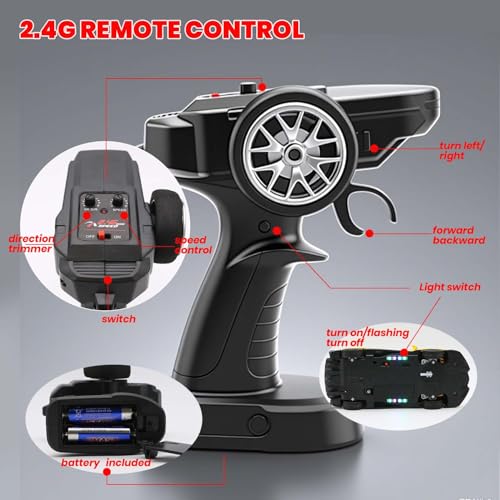 Remote Control Car 1:24 Licensed Lamborghini 2.4G RC Drift Car,white | rc car with LED Lights 2.4GHz 4WD 15KM/H Fast Speed Control Rechargeable Battery 800mah Birthday for Kids Boys 8-12 - color: White