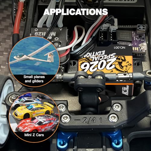 AGFRC A06CLS V2 2026 Special Edition 3.0kg RC Micro Servo | 6g Ultra-Light, 0.052Sec High Speed, Programmable, Digital Coreless Motor, Full Metal Gear, Ideal for 1/24-1/28 RC Cars - style: A06CLS V2 2026 Special Edition