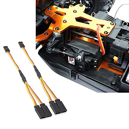 15cm RC Servo 1 to 2 Y Cables Male to Female Extension Lead Wire Cable for KK MWC Eagle Control Board Pack of 5 Set