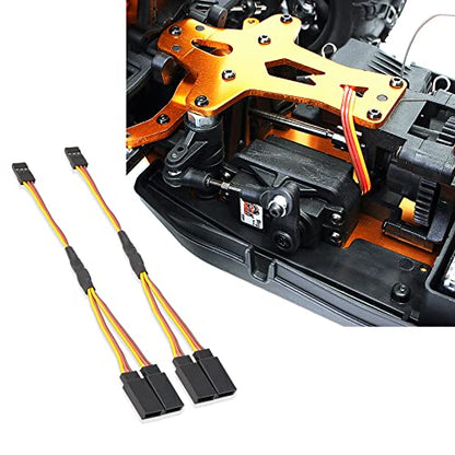15cm RC Servo 1 to 2 Y Cables Male to Female Extension Lead Wire Cable for KK MWC Eagle Control Board Pack of 5 Set