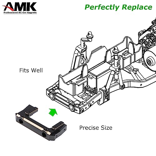 Brass SCX10 II Front Bumper Mounts 86g Servo Mount for 1/10 RC Crawler Redcat Gen 7 Axial SCX10 Upgrades Metal LCG Chassis