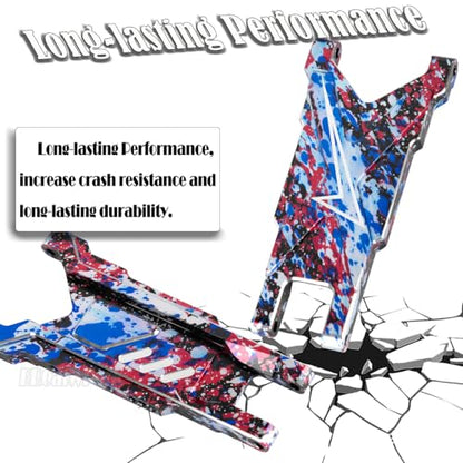 RC Aluminum Suspension A-Arms Upgrades Part for 1/10 Slash Rustler Stampede 4X4 VXL BL-2s,Hoss 4WD VXL,XO-1,Alloy Front Rear RC Suspension Arms Hops up,Colorful - color: Colorful - (Suspension Arms)