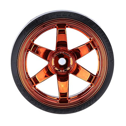 GoolRC 4PCS/Set 1/10 Drift Car Tires Hard Tyre Replacement for Traxxas HSP Tamiya HPI Kyosho On-Road Drifting Car (Gold) - color: Gold