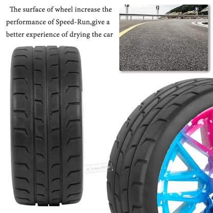 RC Wheels and Tires Highway Tires for 1/8 Typhon 6S BLX,1/7 Infraction 6S BLX,Limitless,RC Wheels RC Tires Soft Tires Buggy Tires Off Road Racing Truck Tires,4pcs,Colorful