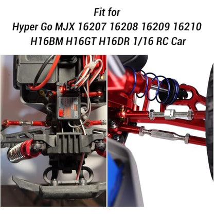 daitoku Metal Steering Rod Servo Linkages Turnbuckle for MJX Hyper Go H16BM H16GT H16DR 16207 16208 16209 16210 1/16 RC Car Upgrade Parts