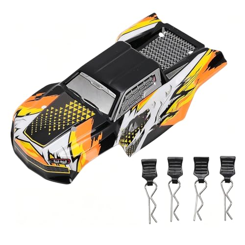 LICAEVEY 1/16 RC Car Shell DIY Upgrade Kit Fits SCY16101 SCY16102 SCY16101PRO SCY16102PRO High Speed Body Shell Replacement (Orange) - color: Orange
