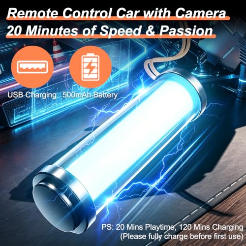 4.3" HD Screen FPV RC Car with Camera with 270° Rotatable Camera Up & Down | 1:20 Drift & Racing RC Cars 4 Wheel with 1080P, Dual Tires, Real Time Video Photos with 8GB TF Card, Gift for Kids Adults