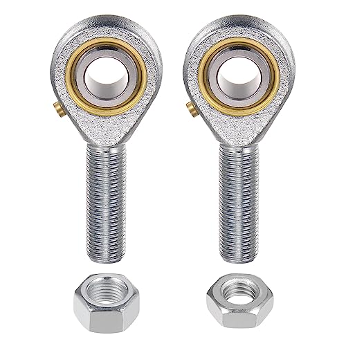uxcell POSB8 1/2 Inch Male Rod End Bearing Set - 2pcs of 1/2-20 Left and Right Hand Thread Rod Ends with Jam Nut - size: 1/2