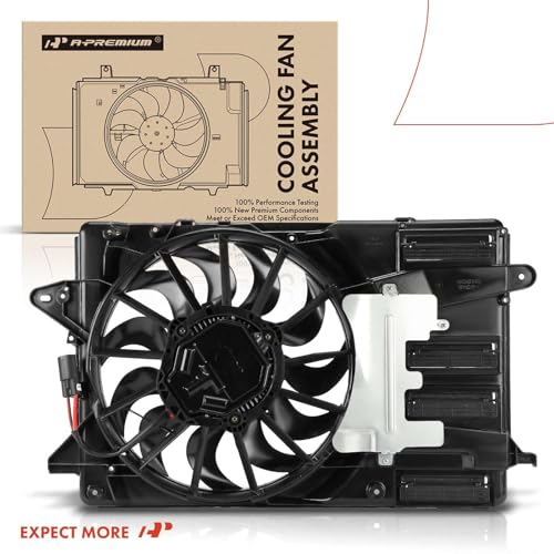 A-Premium Engine Radiator Cooling Fan Assembly with Brushless Motor | Compatible with Select Chevrolet Models - Malibu 2021-2022 2.0L - Replace# 84523874