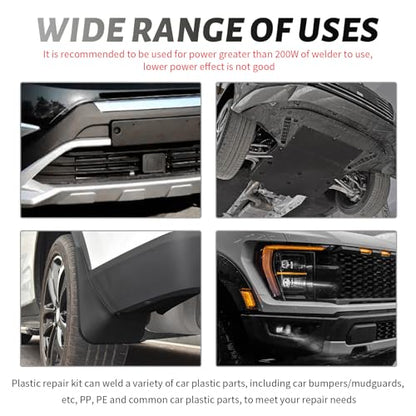 4PCS Plastic Welding Tips Stainless Steels,45° Elbow Plastic Welder Tip for Plastics Welder Gun,Smooth Tip Head Plastics Welding Kit Bumper Repair Kit Car Accessories