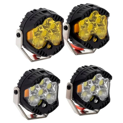 MEUS RACING RC Car LED Lights Kit - 1/10 & 1/8 Scale RC Crawler Accessories for Axial SCX10, Wraith, Traxxas TRX4 & TRX6, Redcat Gen8 Upgrades - style: 4pcs Hive Lights